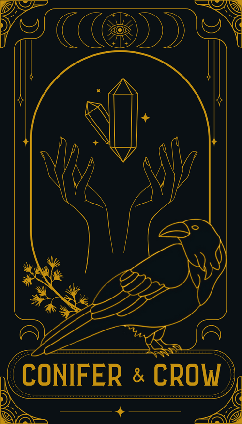 Conifer and Crow