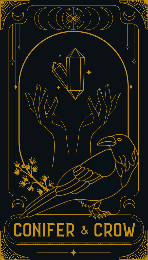 Conifer and Crow